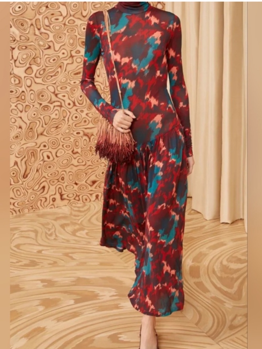 Ulla Johnson Fernanda Ametrine Maxi Dress in Orange Size L - Picture 5 of 15